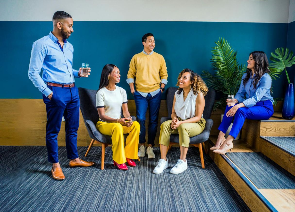 Group of People Near Wall